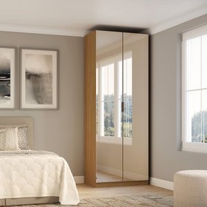 Guarda-roupa Modular 2 Portas com Espelho Altezza