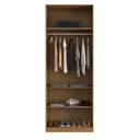 Ver imagem 6 de Guarda-roupa Modulado 2 Portas com Espelho Prateleiras Cabideiros sem Gavetas 90cm 100% MDF Altezza