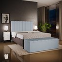 Ver imagem 3 de Calçadeira Recamier Baú Para Cama De Casal Dália 140x50 Cm W01 Suede Cinza - Lyam Decor