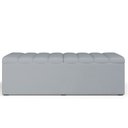 Ver imagem 2 de Calçadeira Recamier Baú Para Cama De Casal Dália 140x50 Cm W01 Suede Cinza - Lyam Decor