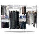 Ver imagem 1 de Closet Arara Aramado Trilho Parede Super Resistente Moderno - 3,10m - Branco