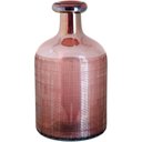Ver imagem 1 de Benji Garrafa Decorativa 32x18x18cm Vidro Rosa Lustrado