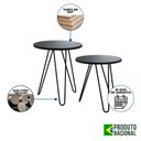 Ver imagem 5 de Mesa De Canto Duo Lisboa Ferro Preto Tampo Preto Cor: Preto