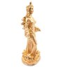 Iemanjá Orixá Estátua Iemanjá Rainha Mar Série Ouro 12cm - 2