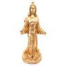 Iemanjá Orixá Estátua Iemanjá Rainha Mar Série Ouro 12cm - 1