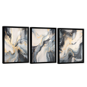 Ver imagem 1 de Conjunto de Quadros Trio Abstract Black Gold -- BR ARTES