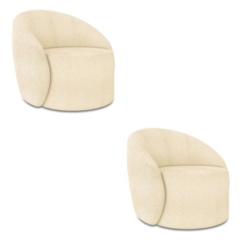 Poltrona Orgânica Kit 2 Lua Bouclê D03 - D’Rossi