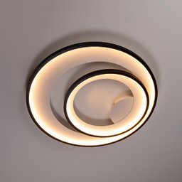 Plafon Loop Preto 62cm LED 60W 3000K HM008WB Bella ST2554 - 6