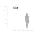 Ver mais imagens de Plafon Loop Preto 62cm LED 60W 3000K HM008WB Bella ST2554