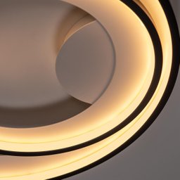 Plafon Loop Preto 62cm LED 60W 3000K HM008WB Bella ST2554 - 5