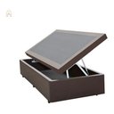 Ver imagem 2 de Cama Box Bau Solteirão 0,96 X 2,03 Blindada Super Reforçada - Marrom Corino