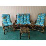 Poltronas De Bambu Conjunto Completo Jogo De Cadeiras Jardim - 7