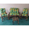 Poltronas De Bambu Conjunto Completo Jogo De Cadeiras Jardim - 9