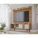 Ver imagem 2 de Estante Home Theater para Sala 180 Cm Tv 70 1 Porta de Correr e Pés Retro Paraty Permóbili Nature/of