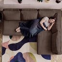 Ver imagem 7 de Sofá de Canto Modular Vibe Direito 2,70m x 1,70m Xpand Tech Tecido Velourê Marrom Cama Inbox