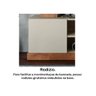 Rack para TV até 50 Polegadas com Painel Cristal Permobili Savana Off White Permóbili - 7