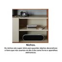 Ver imagem 6 de Rack para TV até 50 Polegadas com Painel Cristal Permobili Savana Off White Permóbili