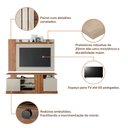 Ver imagem 5 de Rack para TV até 50 Polegadas com Painel Cristal Permobili Savana Off White Permóbili