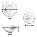 Ver imagem 3 de Jogo 4 Pratos Sobremesa 21cm Melamina Blue Não Quebra Plastico Resistente Não Risca Luxo Gourmet