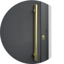 Ver imagem 4 de Porta Lambril c/Puxador e. Super Preto Dourado 80 Brimak