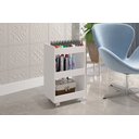 Ver imagem 1 de Mesa Auxiliar C/ Rodinhas P/ Salão de Beleza / Manicure