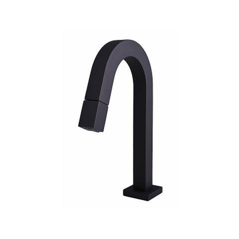 Torneira de Mesa para Lavatório Bica Baixa 1196 77 Preto Fosco - Perflex