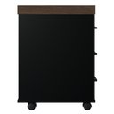 Ver imagem 6 de Gaveteiro de Escritório com Rodízios 3 Gavetas Tamburato Executiva A06 Marrom/Preto - Mpozenato