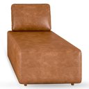 Ver imagem 2 de Sofá Chaise Modular 74cm Sala de Estar Sintético Caramelo Z32 - Mpozenato