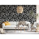 Ver imagem 2 de Papel de Parede Onça Preto e Branco-60x300cm