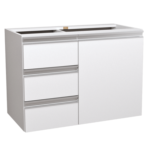 Balcão Móvel Gabinete Mdf para Banheiro sem Tampo 70cm Esquerdo