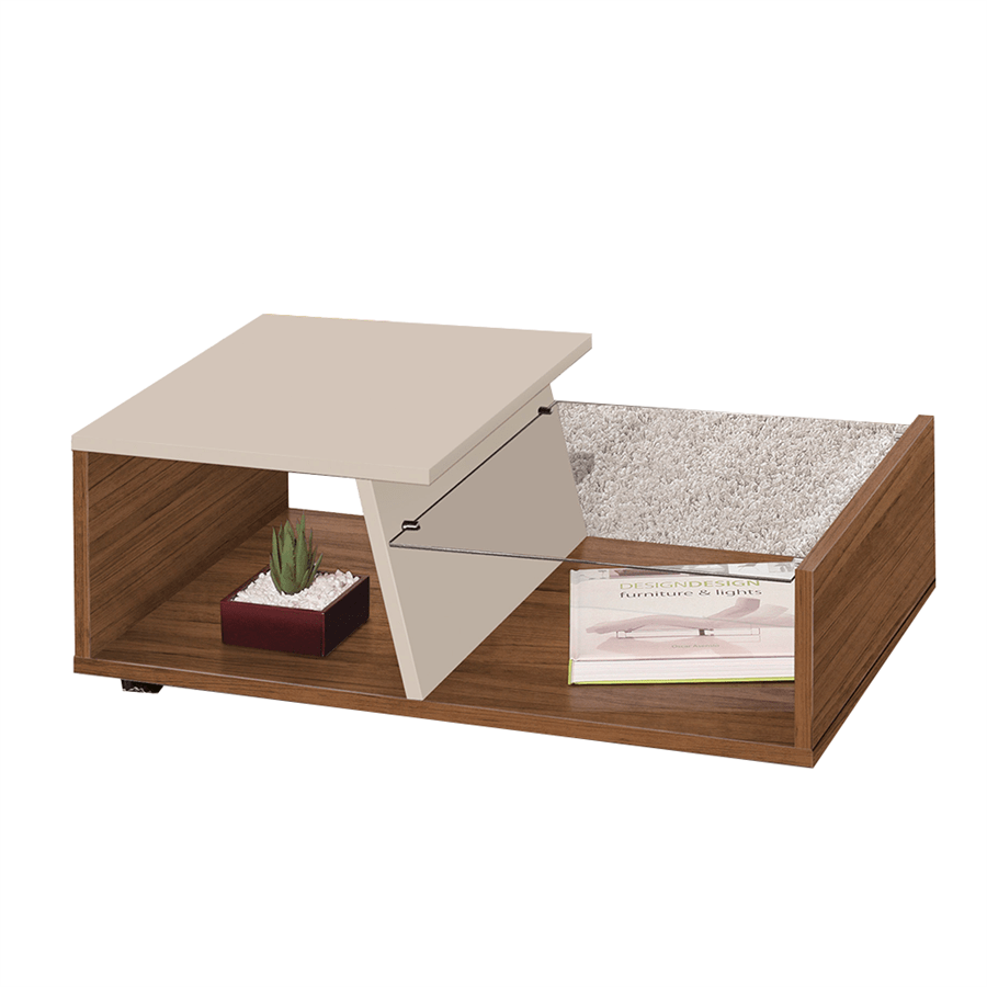 Mesa de Centro Canela / Off White EDN Moveis - 1