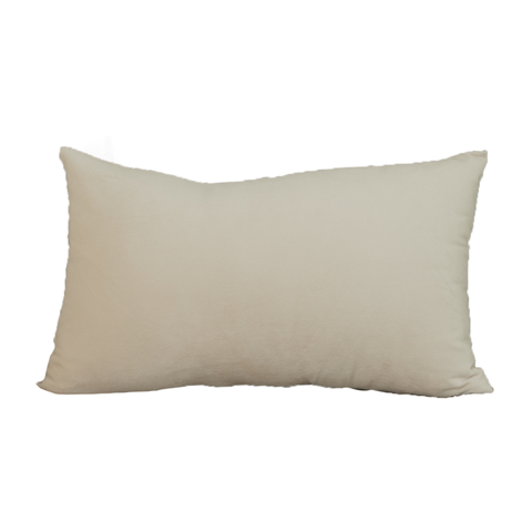 Almofada Veludo Offwhite Retangular:Completa