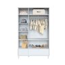 Guarda-roupa Infantil Branco Rattan Provençal Fofura Divicar - Branco - 3