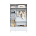 Ver imagem 3 de Guarda-roupa Infantil Branco Rattan Provençal Fofura Divicar - Branco