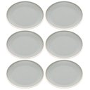 Ver imagem 1 de Kit 6 Pratos de Sobremesa 21,5cm Melamina Class Cinza Wolff Cozinha Servir Entrada Petiscos
