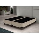 Ver imagem 2 de Cama Box Casal Bipartido NK Camas Suede Bege 40x138x188