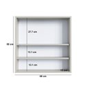Ver imagem 4 de Armário de Banheiro Aéreo 60cm com Espelho e 2 Portas Bari Art In Móveis