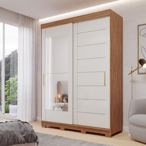 Guarda Roupa 2 Portas 3 Gavetas Liz Cinamomo Off White