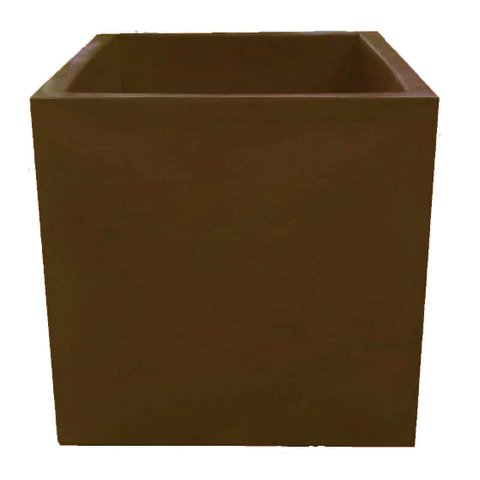 Vaso Plantar plantas Quadrado Polietileno 20x20 BGPLASTICOS V10 VERMELHO PAU BRASIL 005