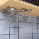 Ver imagem 3 de Kit 4 Suportes Organizador Armário Porta Taças Cromado 35cm