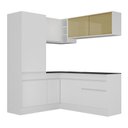 Ver imagem 7 de Armário Cozinha Completa Canto Veneza Mp2088 Multimóveis Branco + Brinde Jogo de Panelas Tramontina