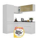 Ver imagem 3 de Armário Cozinha Completa Canto Veneza Mp2088 Multimóveis Branco + Brinde Jogo de Panelas Tramontina