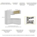 Ver imagem 4 de Armário Cozinha Completa Canto Veneza Mp2088 Multimóveis Branco + Brinde Jogo de Panelas Tramontina