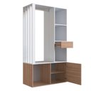 Ver imagem 3 de Guarda Roupas Closet Moderno com Cabideiro e Gaveta Montana com Branco