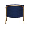 Kit 09 Poltrona Cadeira Roni Luxo Industrial Ferro Dourado Veludo Azul Marinho - Ahazzo Móveis AHAZZ - 4