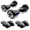 Kit Familia Dois Hoverboard Preto 500w Até 15km/H Mais Dois Ki - 1