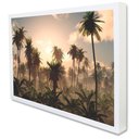 Ver imagem 1 de Quadro Decorativo Floresta e o Céu Azul em Moldura Caixa Tacolado Moldura Trad 1cm Madeira Escura C