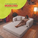 Ver mais imagens de Sofá Cama Muna 1,88m Xpand Tech Tecido Bouclê Cinza Claro Cama Inbox