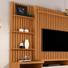 Home Sala com Painel e Bancada para Tv - Nature Off White - 4