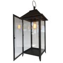 Ver imagem 6 de Lustre Design Lanterna Marroquina Dourado Artesanal Rustico Salão de Festas - Verniz